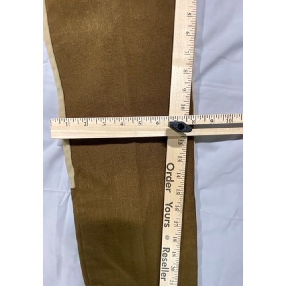 VTG Rattlers Brush Pants Womens Juniors Tan Brown Two Tone High Waist Western - Picture 8 of 14
